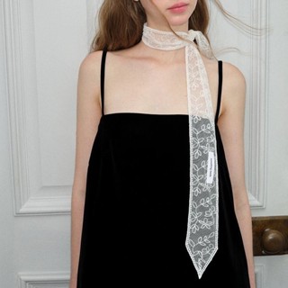 Khăn thêu hoa ren kiểu Pháp có cảm giác cao cấp Khăn quàng cổ trang trí dài khăn quàng cổ thời trang dành cho nữ