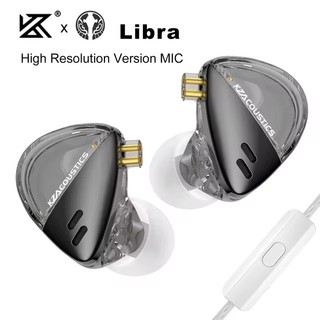  Kz X Angelears Libra HIFI Tai nghe Tần số siêu mỏng Âm nhạc năng động IEMs Tai nghe thể thao Chơi game 2Pin Màn hình DJ có thể tháo rời 