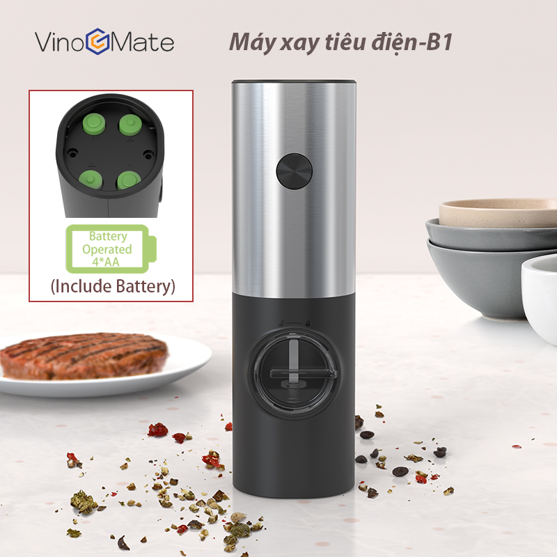 Máy xay tiêu điện B1|Máy xay tiêu|Máy xay điện|ELECTRIC GRINDER|电动胡椒研磨器B1|电动研磨器