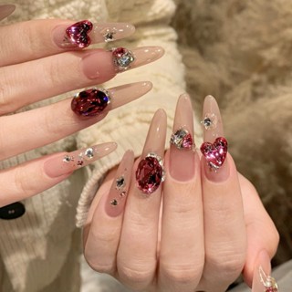 Set 24 Miếng Dán Móng Tay Giả Lấp Lánh Xinh Xắn