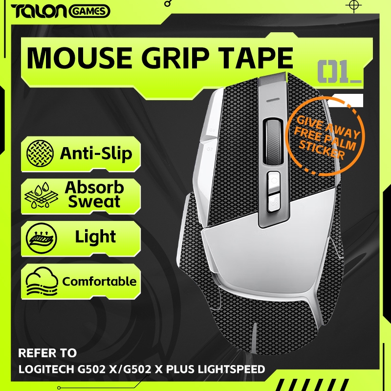 Băng dính chuột TAONGAMES cho Logitech G502 X Có dây / G502 X PLUS, Hấp thụ mồ hôi lòng bàn tay Chốn