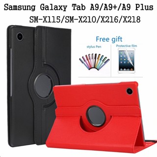 Dành Cho Samsung Tab A9 8.7 inch Ốp Lưng SM-X110 X115 Ốp Lưng Coque 360 Xoay Đứng Máy Tính Bảng Dành Cho Funda Galaxy Tab A9 Plus 11 "2023 Ốp Lưng SM-X210 X216