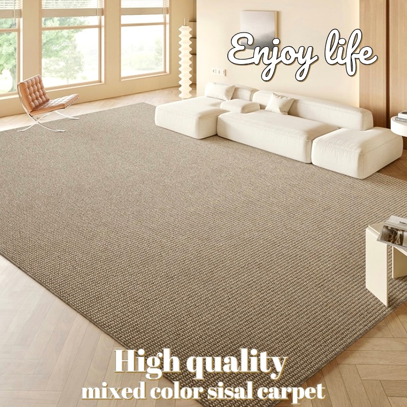 thảm trải sàn phòng ngủ,vật liệu salu,Hai tông màu be và nâu,Kích thước 100*100 cm đến 160*230 cm,Tự