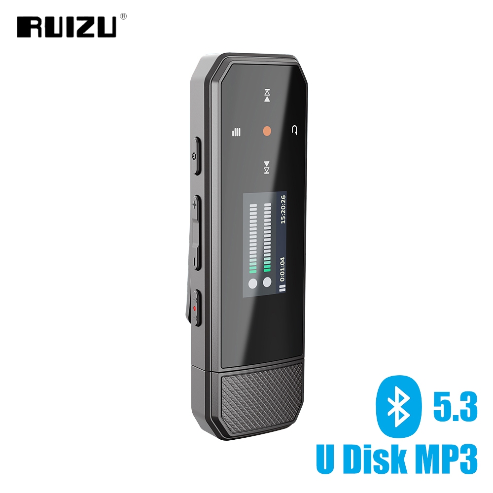 Ruizu X80 Máy Nghe Nhạc 64G U Disk HiFi Lossless Bluetooth MP3 Có Kẹp Hỗ Trợ Ghi Tập Tin Chuyển Máy Đo Chiều Di Động Walkman