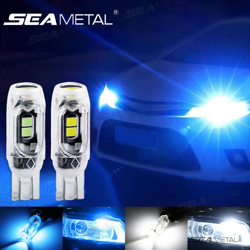 đèn led T10 SEAMETAL đèn led xe ô tô Đèn Led Flash Nhấp Nháy Bóng Đèn Đỗ Xe Ô Tô Đèn Led Tự Động 5SMD Nhấp Nháy