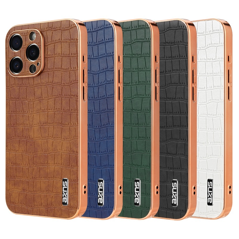 Bao Da Cho iPhone 16 15 14 Plus 13 12 11 Pro Max In Hình Cá Sấu