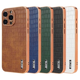 Bao Da Cho iPhone 16 15 14 Plus 13 12 11 Pro Max In Hình Cá Sấu