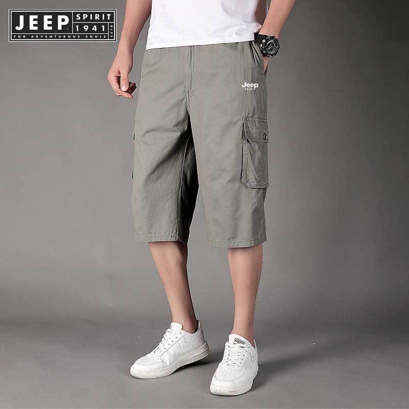 Jeep SPIRIT 1941 ESTD Quần short đi biển nam co giãn quần năm phần tư