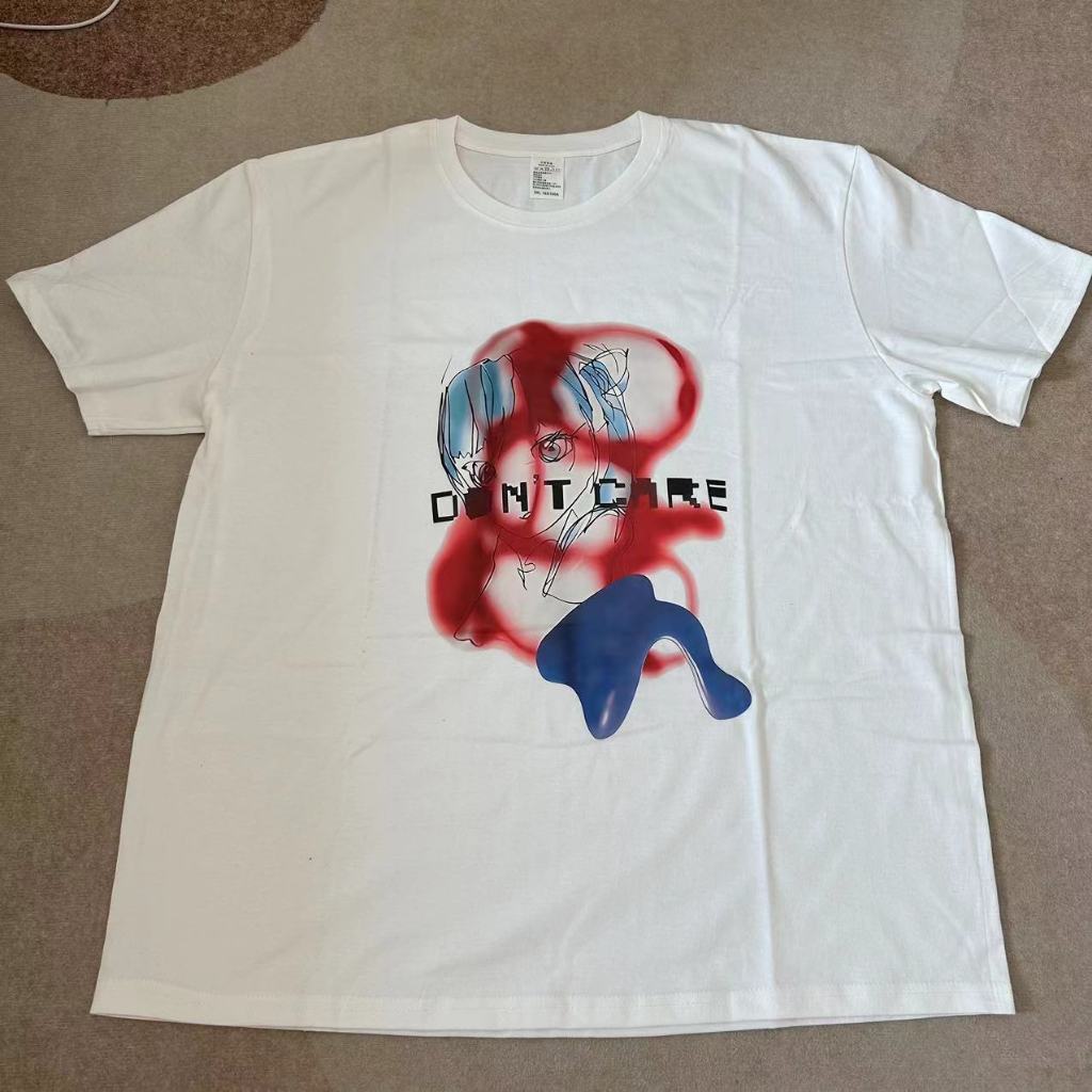 Áo thun Cotton KPOP AESPA KARINA cỡ lớn thời trang Hàn Quốc dáng rộng “DON `T CARE ” Áo thun ngắn tay in hình dành cho nam và nữ Áo sơ mi thường ngày đường phố mùa hè Tee | BigBuy360 - bigbuy360.vn