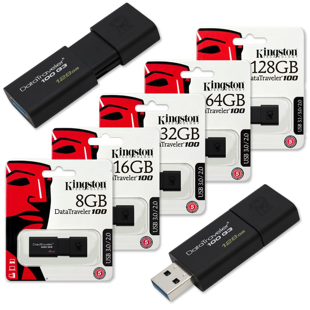 KINGSTON Ổ đĩa Flash USB Pendrive 8GB 16GB 32GB 64GB 128GB USB 3.0
