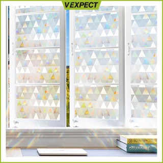 Miếng Dán Cửa Kính Họa Tiết Cầu Vồng 3D Chống Nắng/ Tia UV Độc Đáo Tiện Dụng, Miếng Dán Không Dính