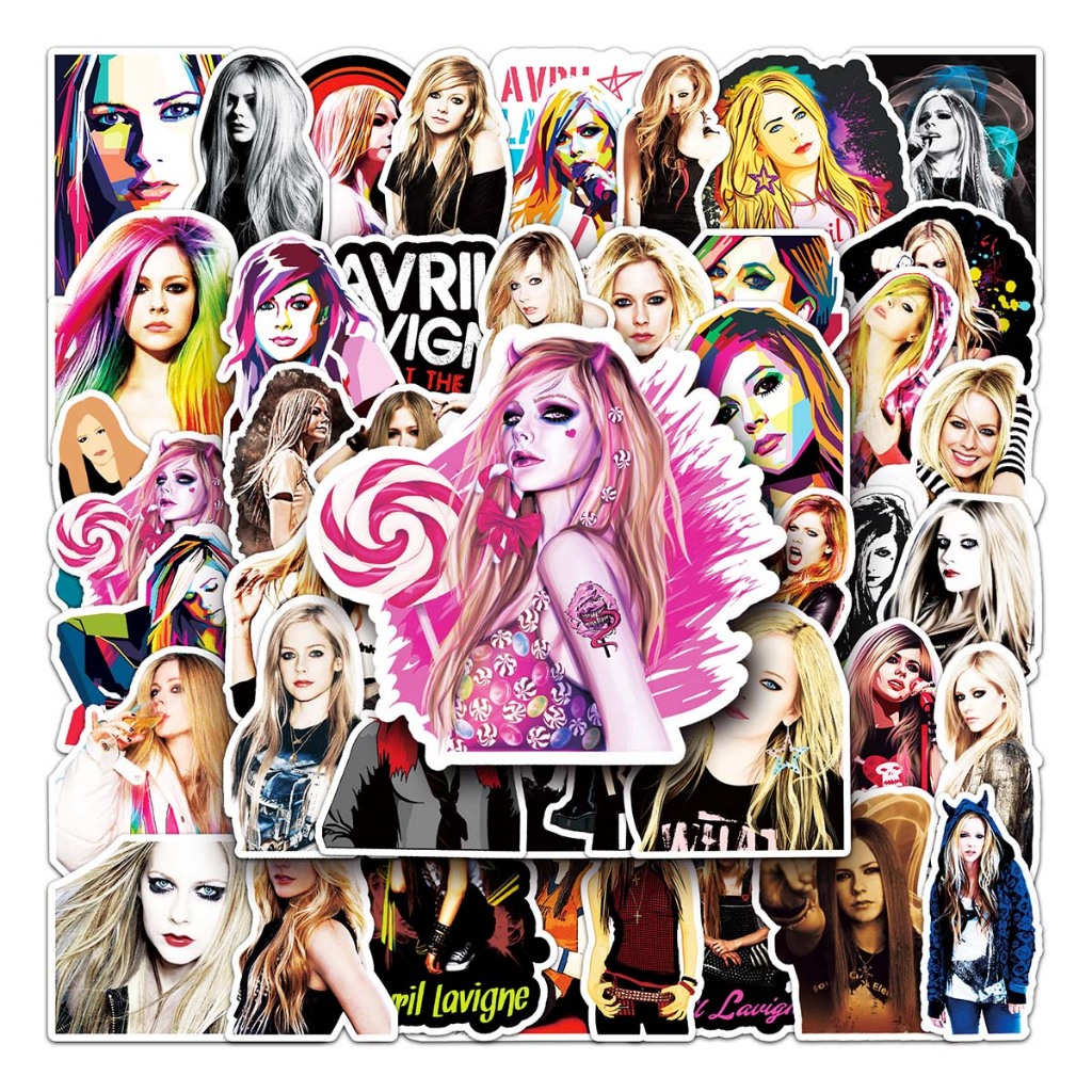 10 / 51 Star Avril Lavigne loạt nhân vật dán sáng tạo trang trí hành lý chống thấm nước