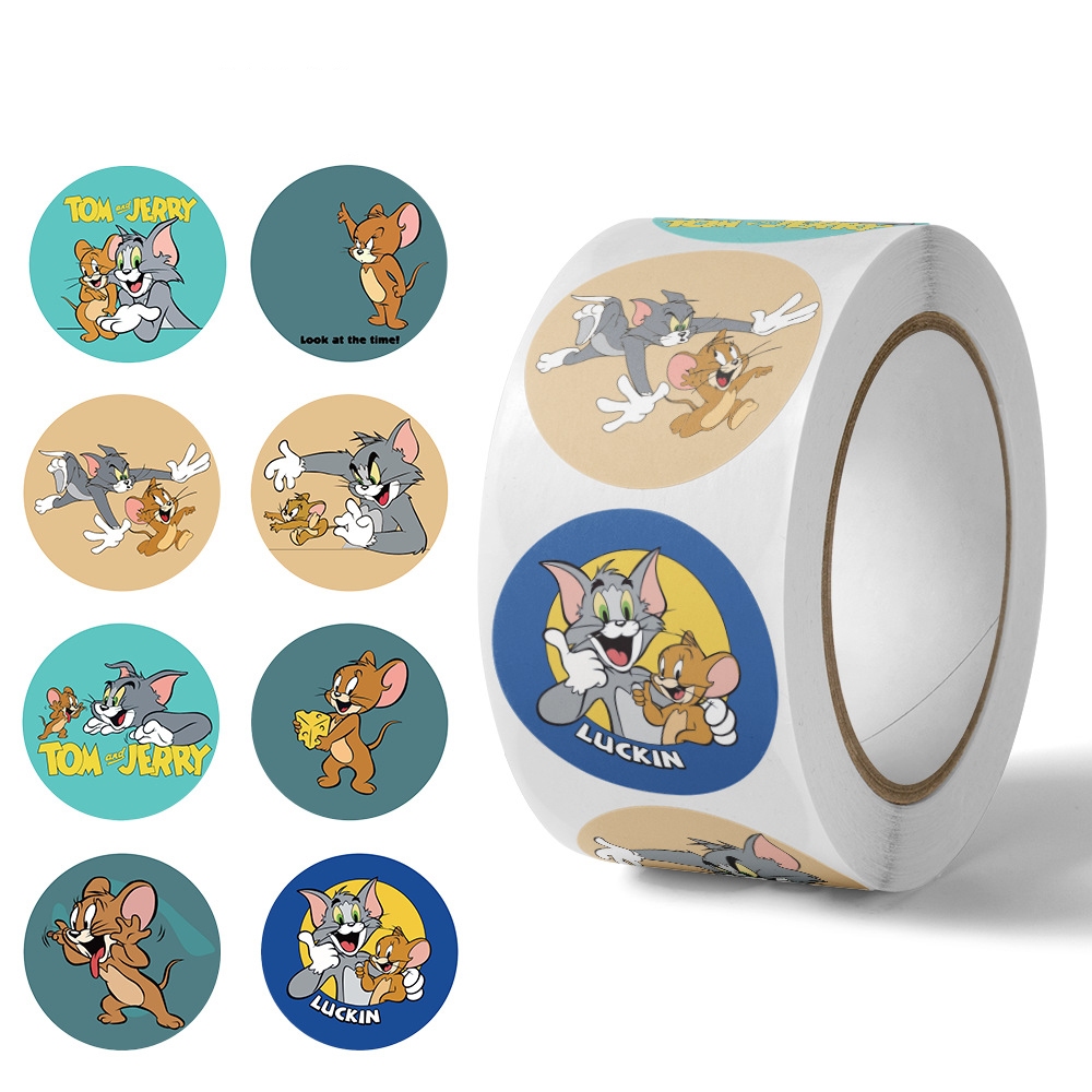 500 Chiếc 8 Hình Ảnh Tom Và Jerry Hoạt Hình Dán Cuộn / Dán Băng