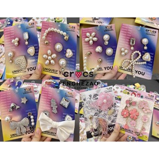  Jibbitz Crocs 1   bộ Quyến Rũ Lỗ Giày Khóa Kim Loại Giày Hoa Crocs Phụ Kiện Giày Kết Cấu Trang Trí Kim Loại 