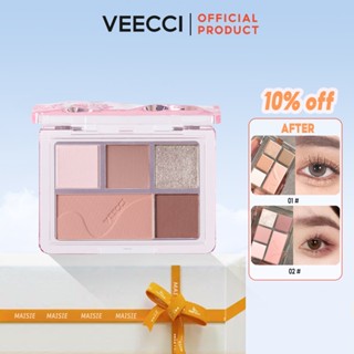 veecci- Bảng phấn mắt đa năng, tông màu đất/veecci/nhũ/bảng mắt/bảng phấn mắt veecci/4 ô