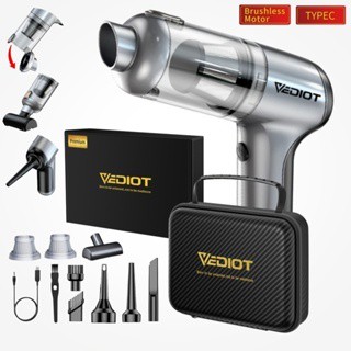 Vediot 110000Pa StormMax Máy hút bụi ô tô không dây không chổi than TYPEC + Máy hút bụi cầm tay Máy thổi khí điện cầm tay Máy hút bụi để làm sạch bàn phím