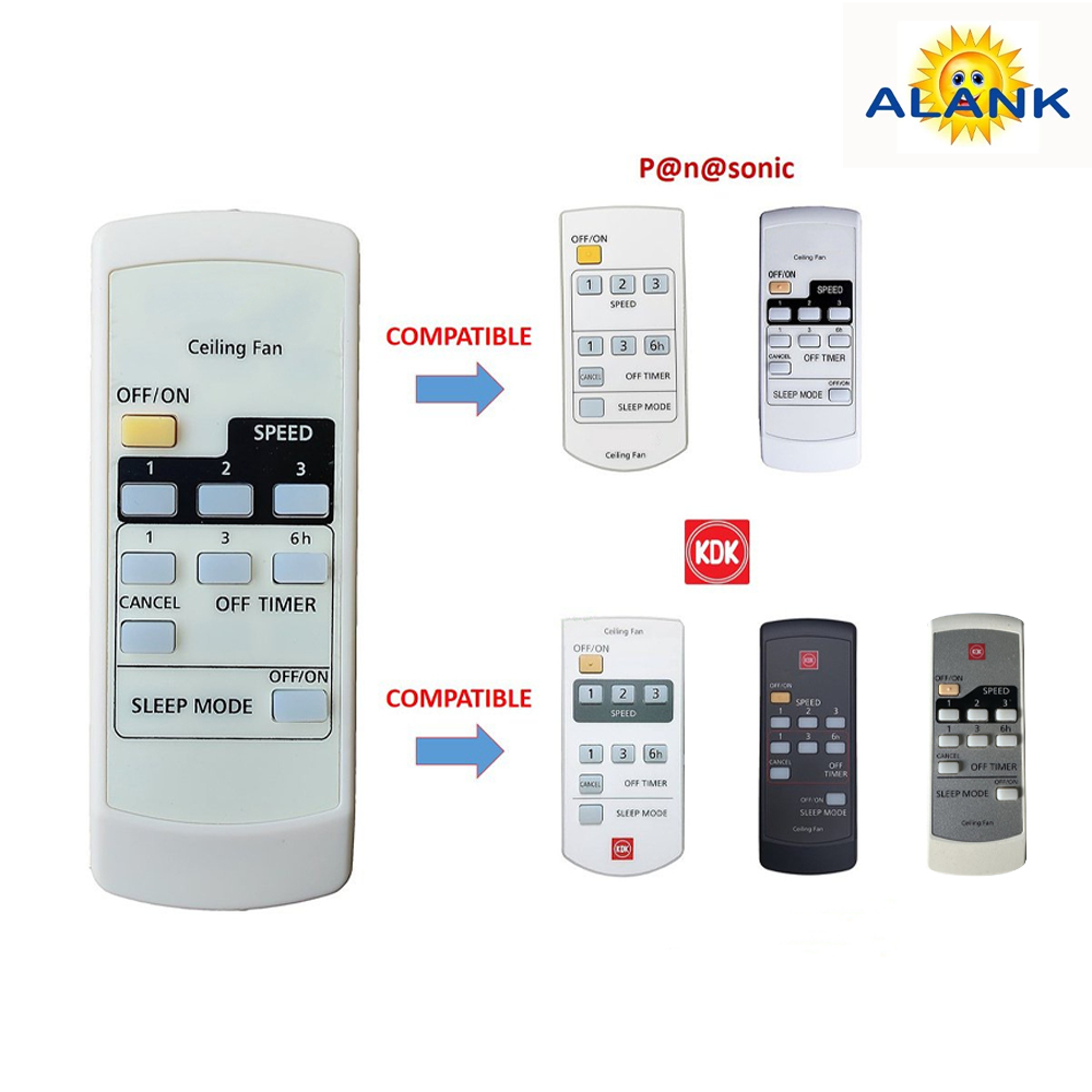 Alank— Remote Điều Khiển Quạt for Panasonic ceiling FAN