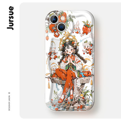 Ốp lưng JURSUE hoạt hình dễ thương đẹp độc lạ thời trang cho iPhone 17 16 15 14 13 12 ip 11 Pro Max GA032