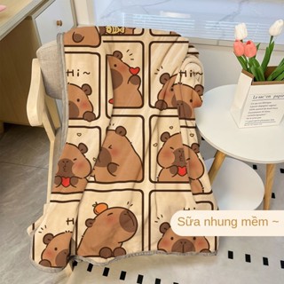  Chăn Lông Cừu Capybara Mềm Mịn - Chất Liệu Siêu Ấm Áp Thiết Kế Dễ Thương Cho Bé 