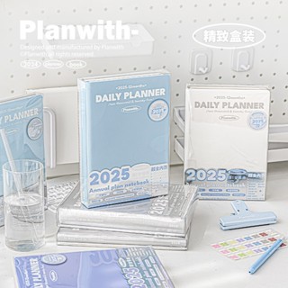 Ohaya | Planwith 2025 Lịch Trình Sách Kế Hoạch Cả Năm Bao Da Kế Hoạch Sách Kế Hoạch Hàng Tuần / Kế Hoạch Hàng Ngày / Kế Hoạch Hàng Tháng Sổ Tay Lịch Trình Sổ Tay