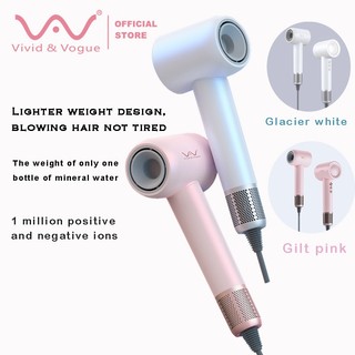 Máy sấy tóc tốc độ cao Vivid & Vogue 1600W Máy sấy tóc gió cao gia đình ion âm plasma VAV918
