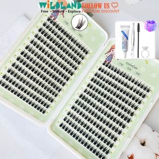  Sách lông mi giả lúa mì Anime 384 cụm riêng lẻ DIY Eyelash Extension Volume Có thể tái sử dụng 