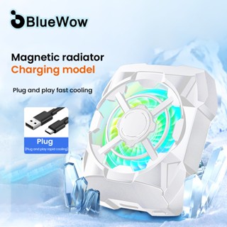  Quạt làm mát từ tính BlueWow có thể điều chỉnh ba tốc độ chạy bằng pin làm mát nhanh công suất gió mạnh tản nhiệt hiệu quả giảm tiếng ồn im lặng 