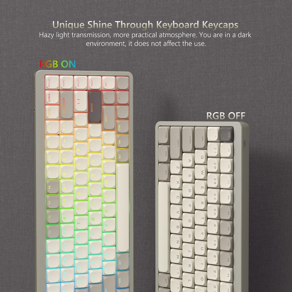 Womier 140 Phím Low Profile Shine Through Keycaps Double Shot RGB Key cap cho 60% 61 / 87 / 104 Cherry Gateron MX Gamer Bàn phím cơ | BigBuy360 - bigbuy360.vn