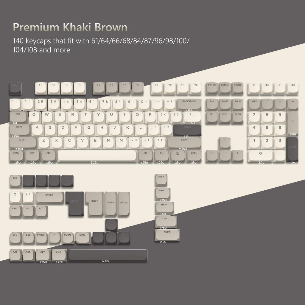 Womier 140 Phím Low Profile Shine Through Keycaps Double Shot RGB Key cap cho 60% 61 / 87 / 104 Cherry Gateron MX Gamer Bàn phím cơ | BigBuy360 - bigbuy360.vn