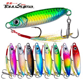 1 cái 7g / 10g / 15g / 20g / 25g / 30g kim loại jig nặng chậm chìm câu cá lure 8 màu đúc jig laser cứng mồi jigging lure