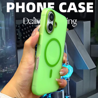 【 Vỏ mềm TPU dày / mờ / Xanh lục 】 tương thích cho iPhone 13 14 15 16 pro max