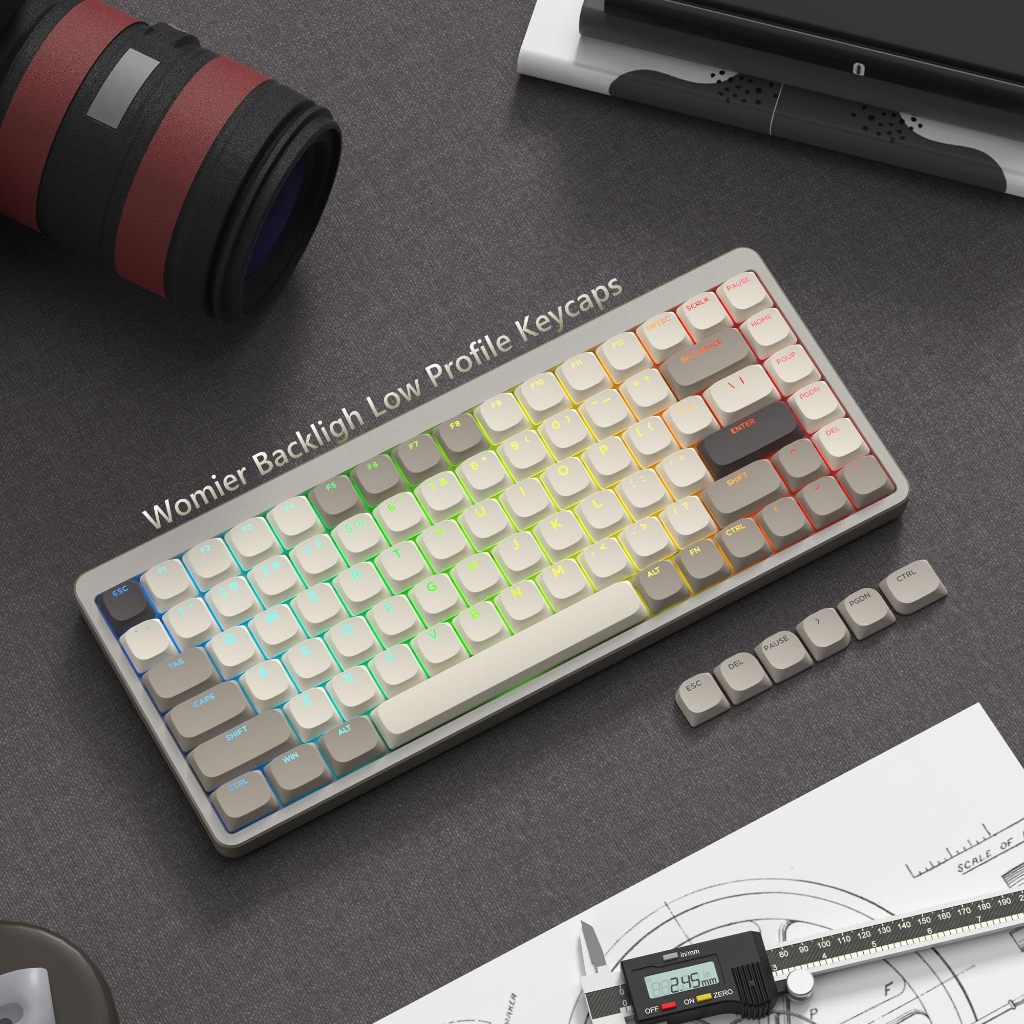 Womier 140 Phím Low Profile Shine Through Keycaps Double Shot RGB Key cap cho 60% 61 / 87 / 104 Cherry Gateron MX Gamer Bàn phím cơ | BigBuy360 - bigbuy360.vn