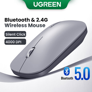 Ugreen Chuột Không Dây Bluetooth 2.4G Và 5G 4000 DPI cho PC MacBook Air M1 iPad Gen 9 máy tính xách tay