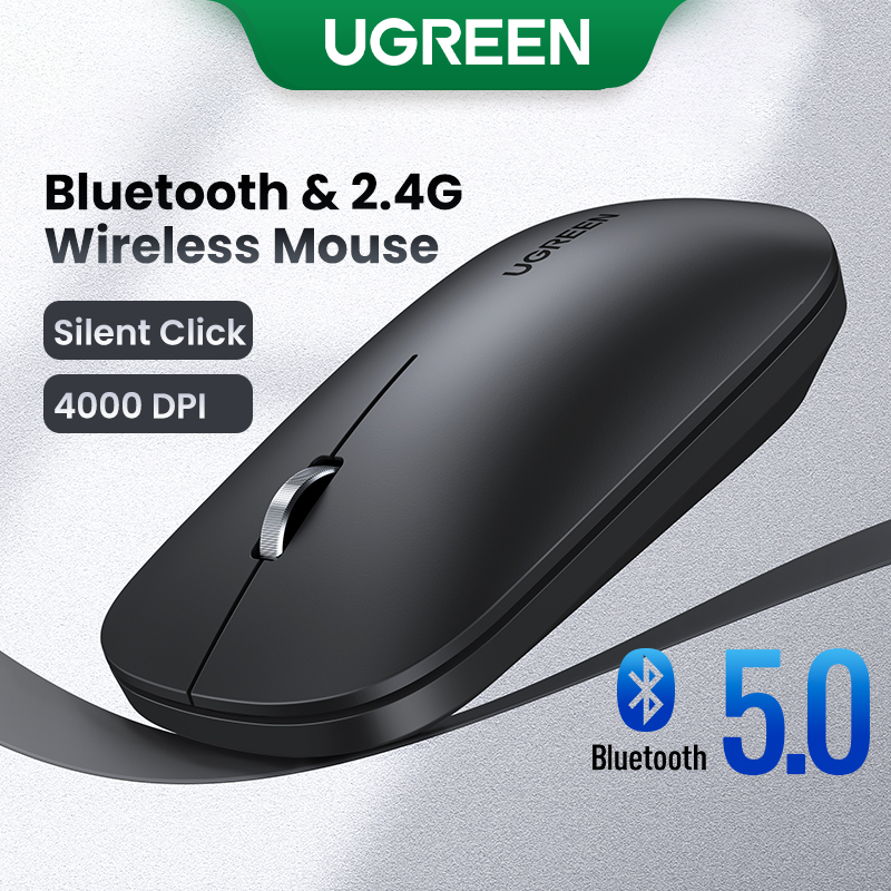 Chuột không dây UGREEN bluetooth 4000 DPI 2.4g 3cm siêu mỏng