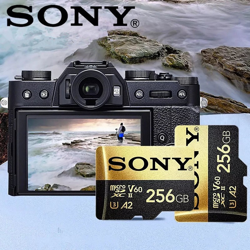 Super Micro SD Sony A2 128GB 256GB 512GB Class 10 SDHC SDXC Thẻ nhớ & Bộ chuyển đổi