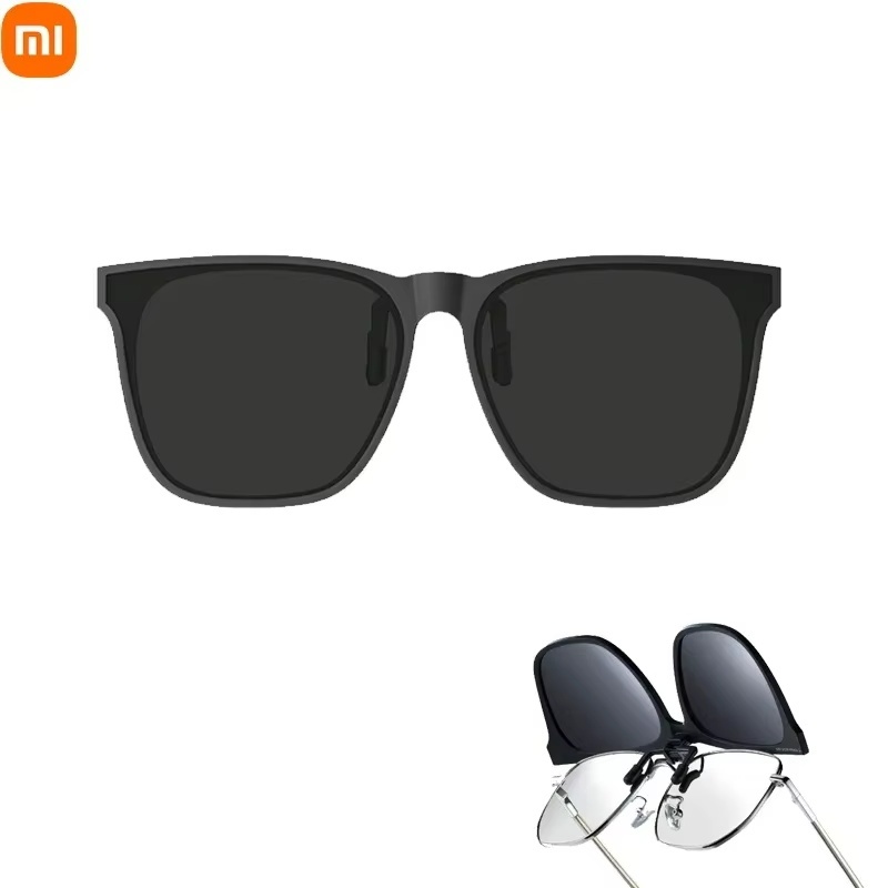  Kính râm phân cực Xiaomi Mijia Kẹp UV400 Siêu mỏng Trọng lượng nhẹ Flip TAC Kính râm Ống kính ghép nối với kính cận thị 