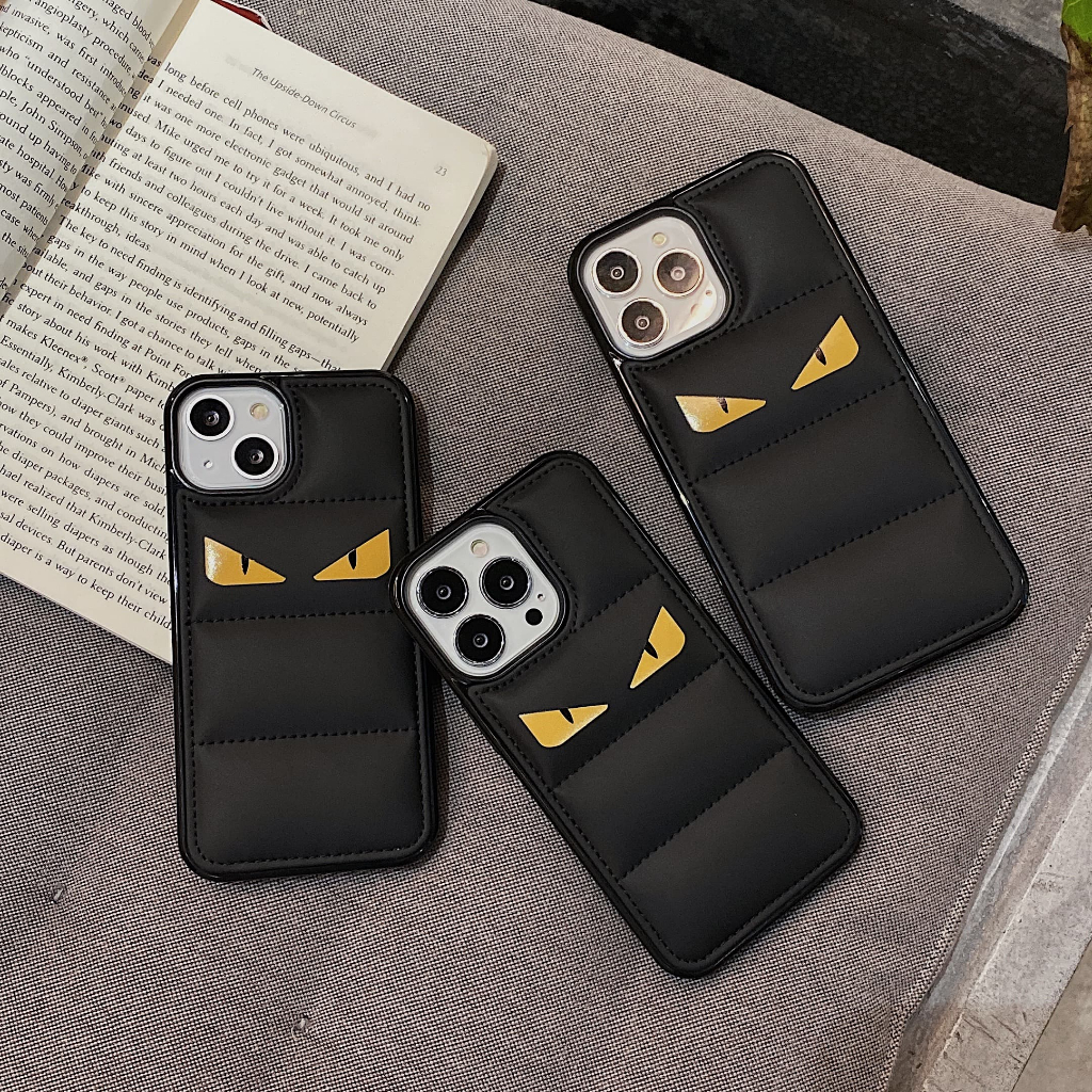 Xu hướng sang trọng Little Monsters áo khoác xuống Ốp điện thoại cho iphone 16 15 Pro MAX 14 Pro MAX