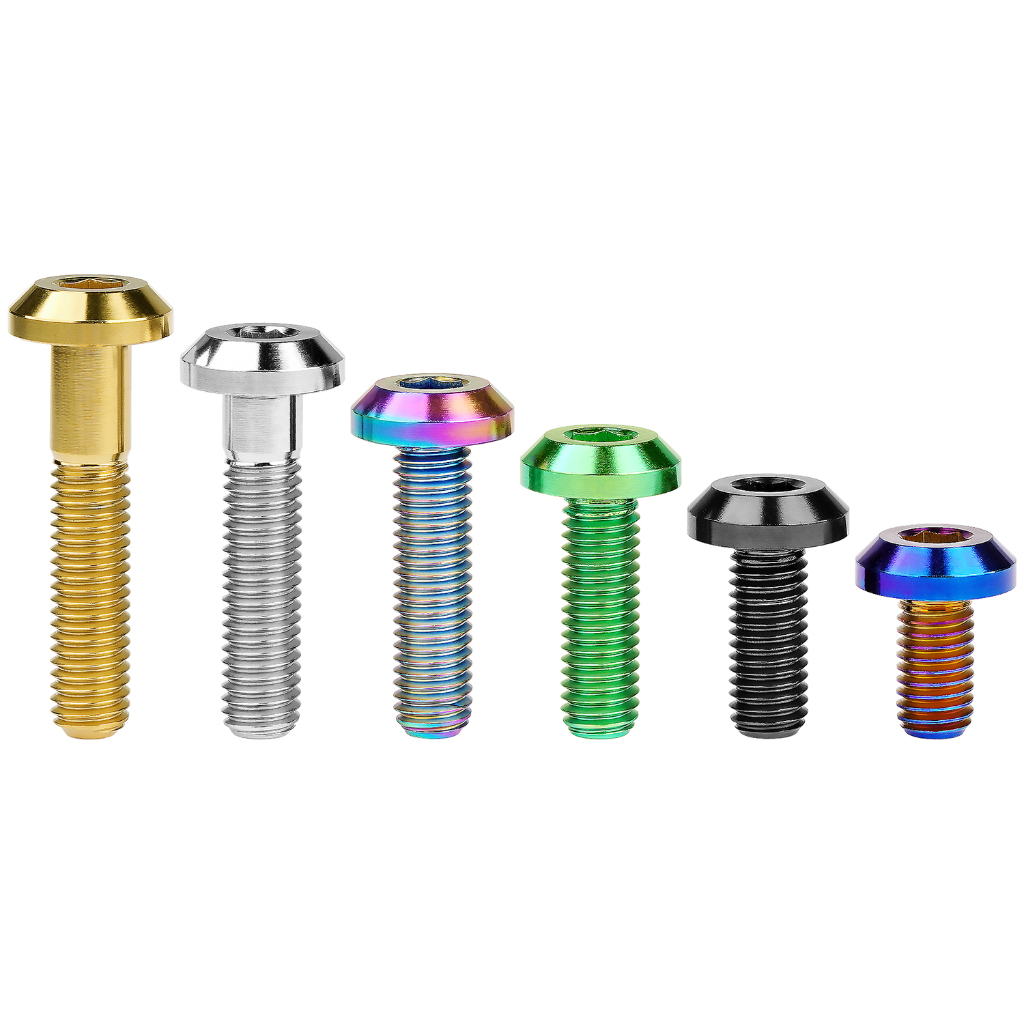 Bu lông Wanyifa bằng titan tiện dụng cho phanh đĩa xe mô tô M8x15 20 25 30 35 40mm