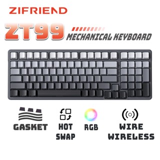 ZIFRIEND ZT99 Bàn phím cơ Hotswap Bàn phím chơi game có dây/không dây