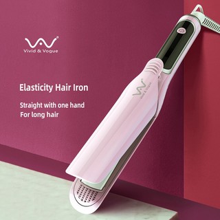 VIVID&VOGUE Máy uốn duỗi tóc đa năng tạo kiểu xoăn không tổn thương cho học sinh