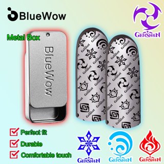 Bluewow [Genshin] In Tay Cầm Chơi Game Chuyên Nghiệp Găng Tay Chơi Game Vải Bạc Cho Găng Tay Ngón Tay Cái CODM