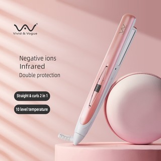 Máy uốn duỗi tóc VIVID&VOGUE có thể điều chỉnh nhiệt độ tạo kiểu tóc tiện dụng