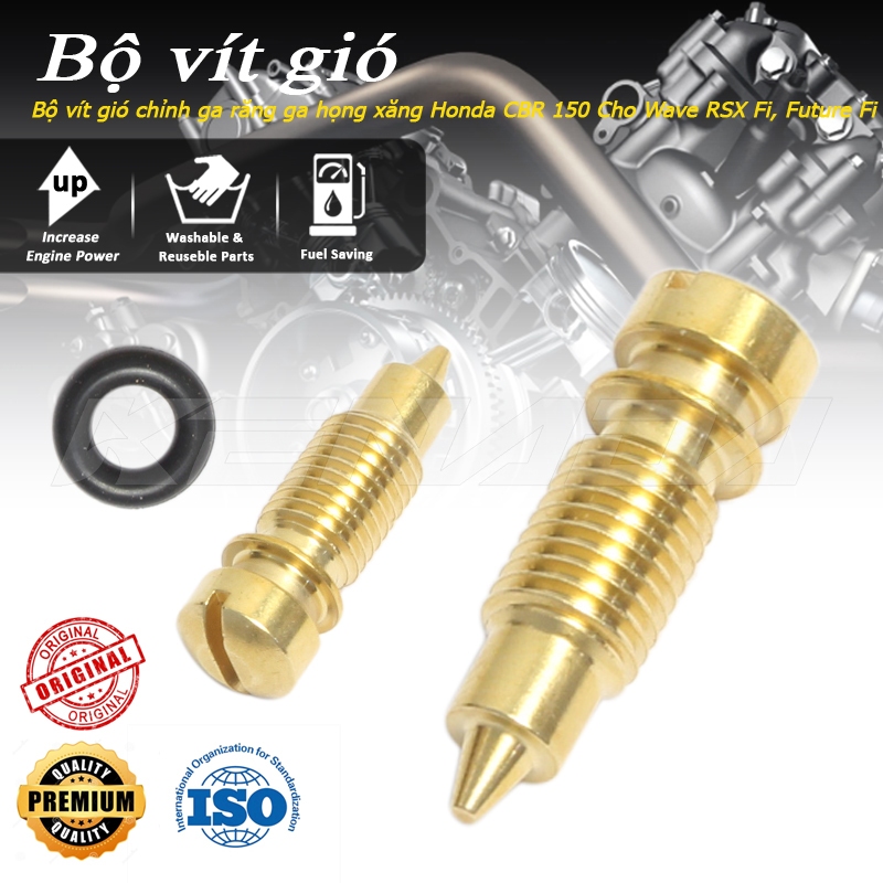 Bộ vít gió chỉnh ga răng ga họng xăng CBR 150 Cho Wave RSX Fi, Future Fi