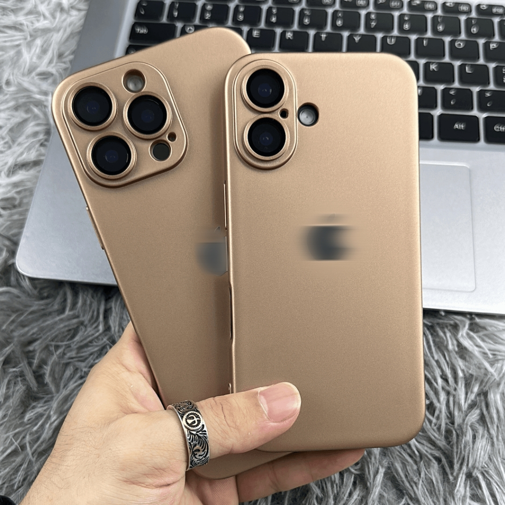 Màu vàng sa mạc cho iPhone 16 Pro Max15 14 13 12 11 Pro Max 16 Plus TPU mờ chống rơi vỏ mềm bảo vệ ống kính
