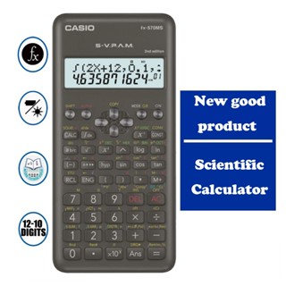 Máy tính khoa học Casio Fx 570MS Pin thứ 2 Đồ dùng học tập trung học di động Kỳ thi học sinh
