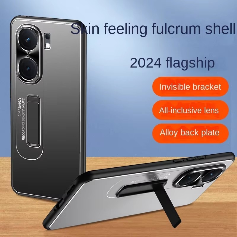 Hợp kim + TPU Backboard vô hình Giá đỡ Fulcrum Ốp lưng cho vivo iQOO Neo 9 9s pro plus Vỏ điện thoại chống sốc quân sự cho vivo iQOO Neo9