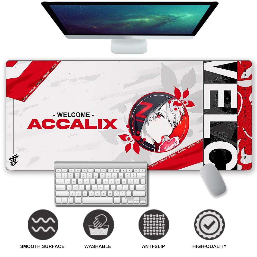 Bàn di chuột Yuki Aim lớn, khâu viền, deskmat chơi game