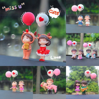 2 Cái / bộ Giáng Sinh Vui Vẻ Trang Trí Xe Hơi Trang Trí Cặp Đôi Đáng Yêu Bảng Điều Khiển Ô Tô Các Bức Tượng Nhỏ Lãng Mạn Trang Trí Nội Thất Phụ Kiện Ô Tô, Quà Tặng Giáng Sinh Ngày Lễ Tình Nhân Hoàn Hảo