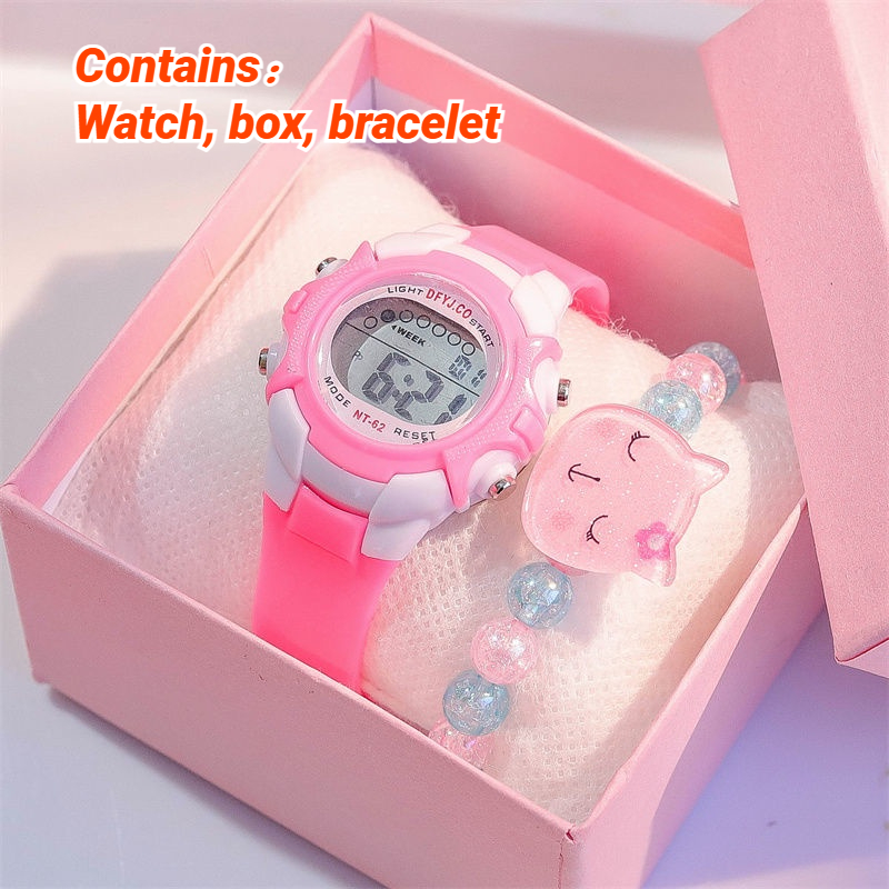 Bộ Đồng Hồ Điện Tử Chống Nước Thể Thao Cho Trẻ Em