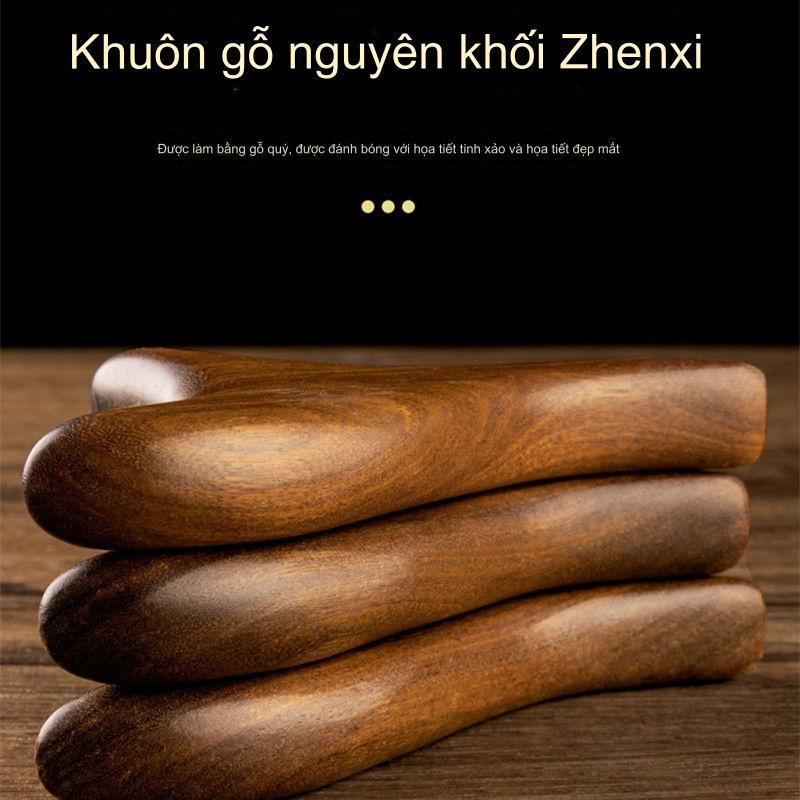 [Cod] Massage chân bằng gỗ đàn hương Máy mát xa bằng gỗ ba chân Bấm huyệt Máy mát xa phản xạ Điểm nhấn Dụng cụ trị liệu SPA Thư giãn cơ thể Cổ Shiatsu